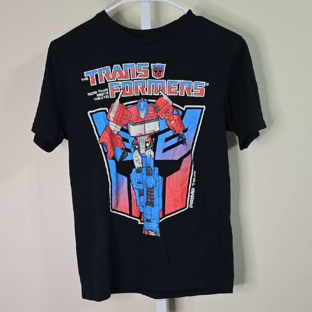 Transformers Black Graphic T-Shirt Boys Sz‎ XL 14-16